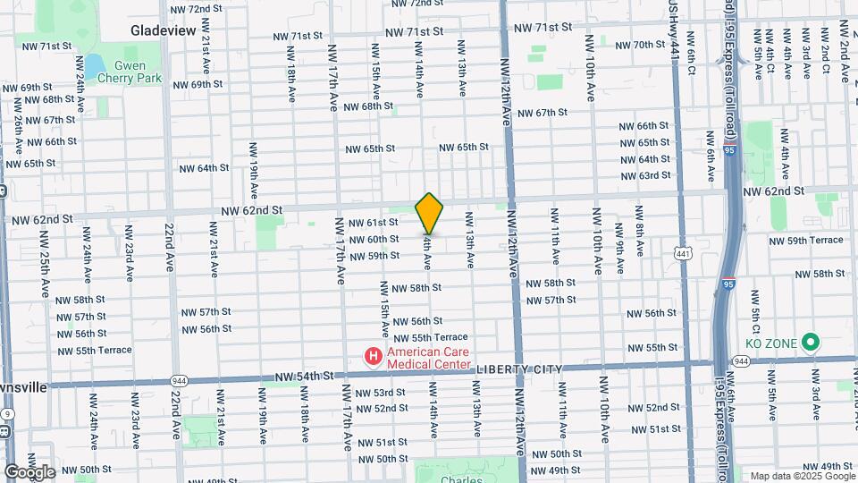 5991 NW 14th Ave Map and Location Details