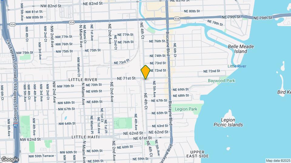 421 NE 70th St Map and Location Details