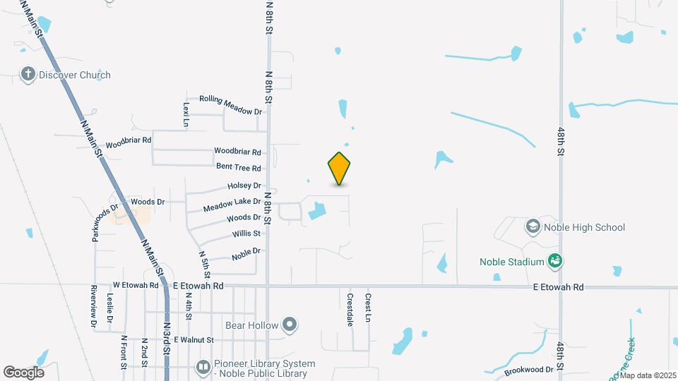 1205 Meadow Lake Dr Map and Location Details