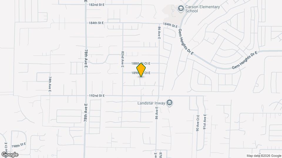 8403 191st St E Mapa y Detalles de la Ubicación