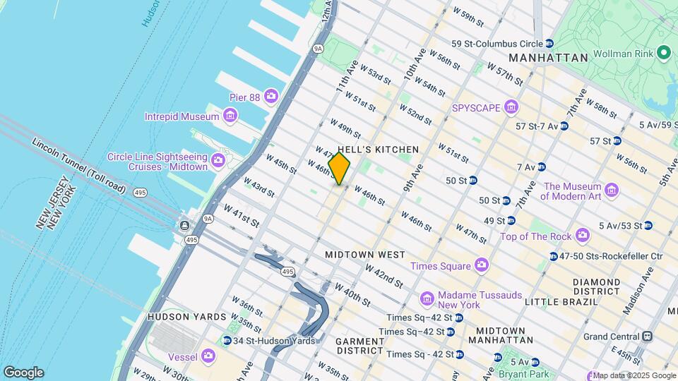 641 Tenth Ave Map and Location Details
