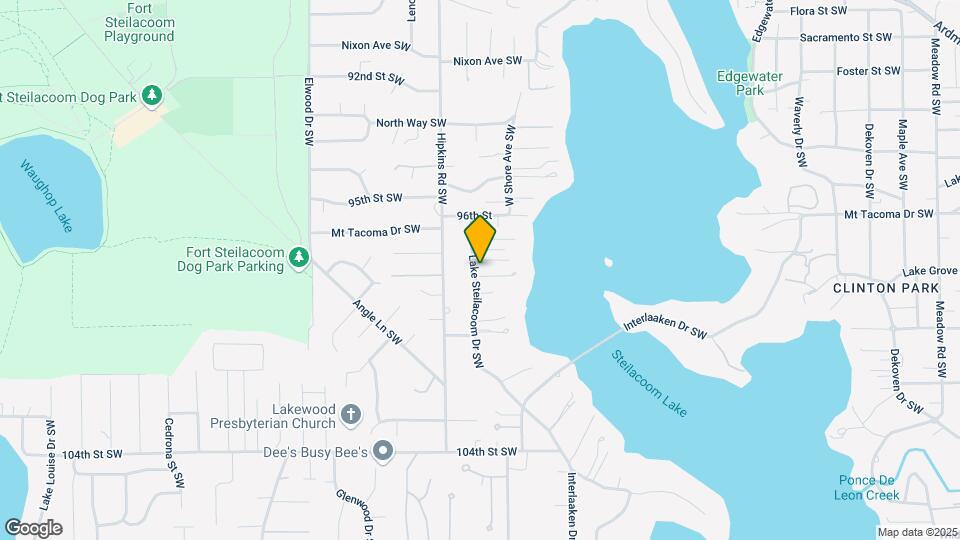 9725 Lake Steilacoom Dr SW Map and Location Details