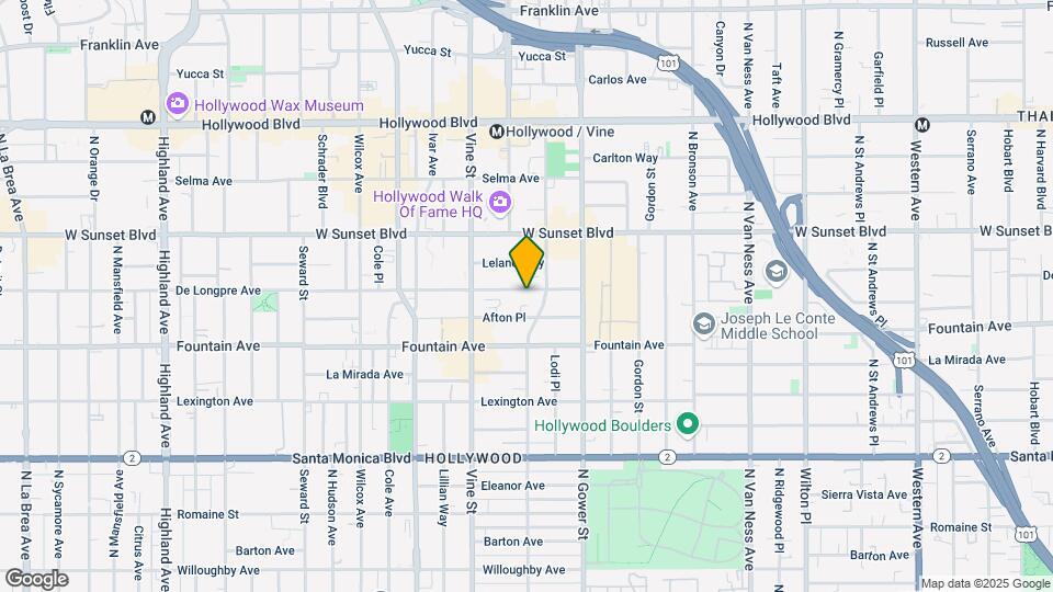 6210-6220 De Longpre Ave Map and Location Details