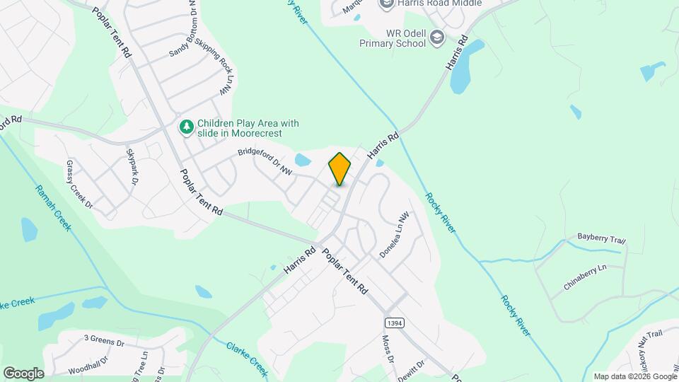 1417 Bridgeford Dr NW Map and Location Details