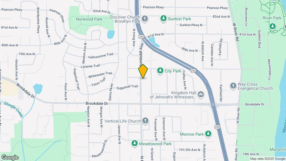 7808 N Humboldt Ave Map and Location Details