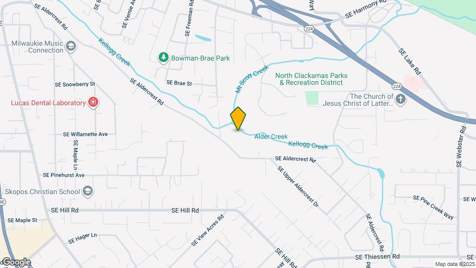 4917 SE Aldercrest Rd Map and Location Details