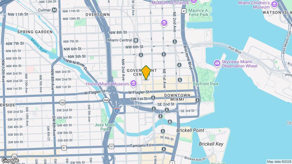 45 NW 1st St Map and Location Details