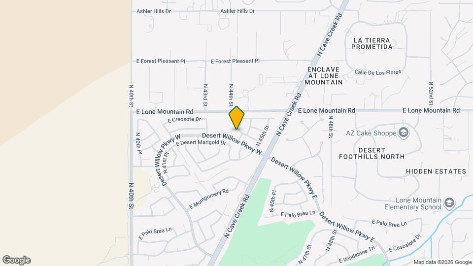 4401 E Chaparosa Way Map and Location Details