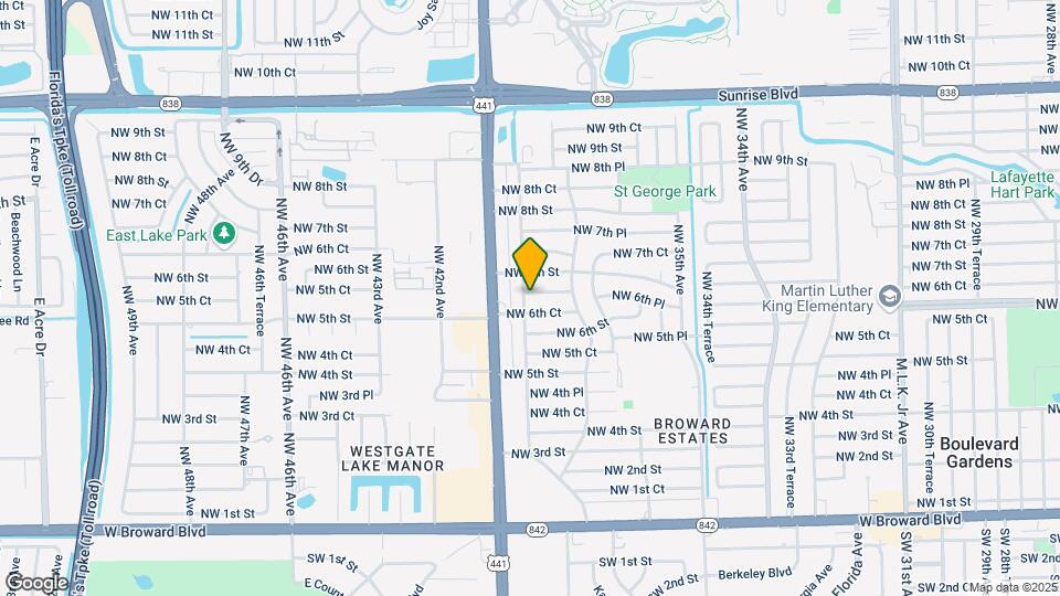 3860 NW 6th Pl Map and Location Details