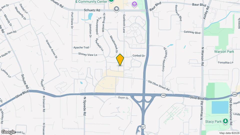 10433 Briarbend Dr Map and Location Details