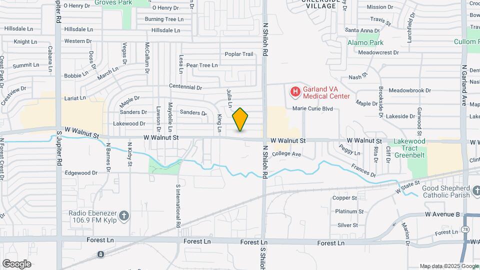 2605 W Walnut St Map and Location Details