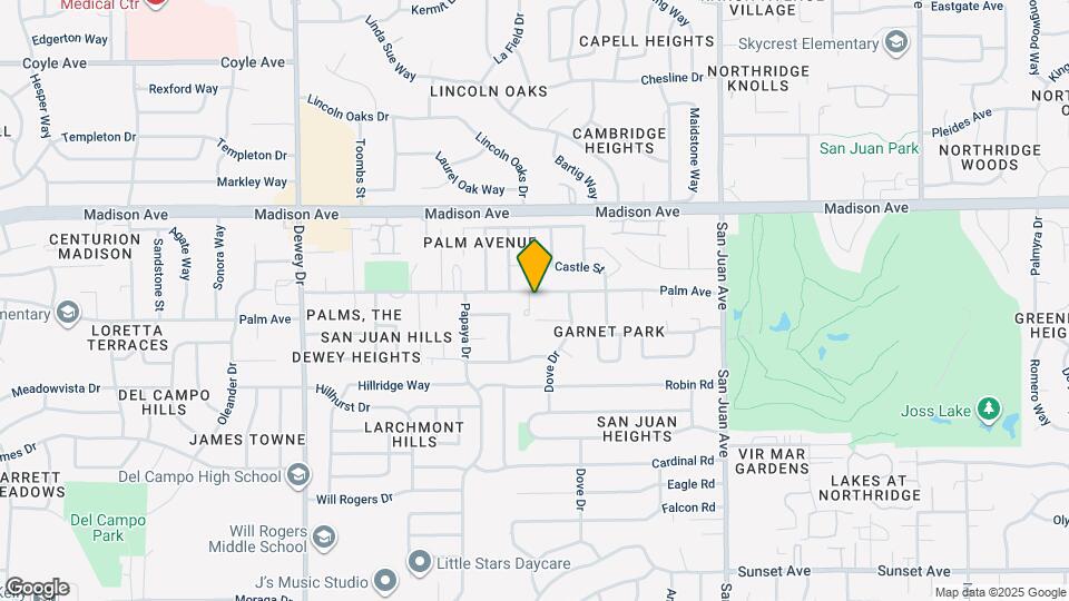 7044 Palm Ave Mapa y Detalles de la Ubicación