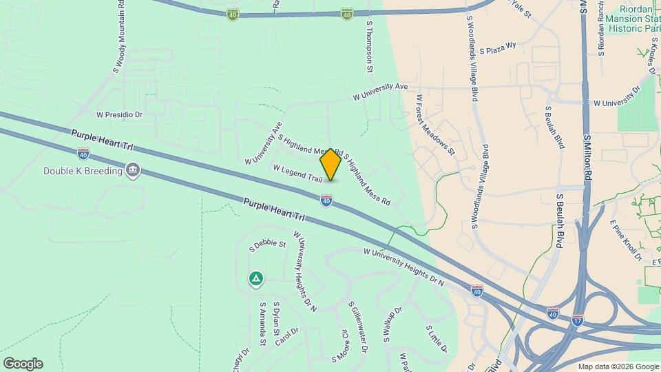 1753 W Legend Trail Map and Location Details