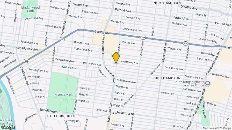 5801 Devonshire Ave Map and Location Details