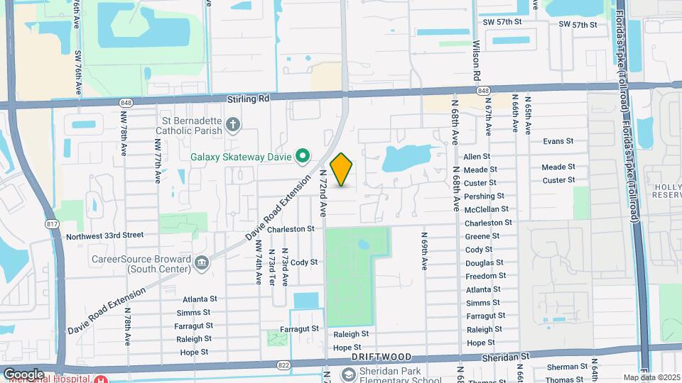 7140 Custer St Map and Location Details