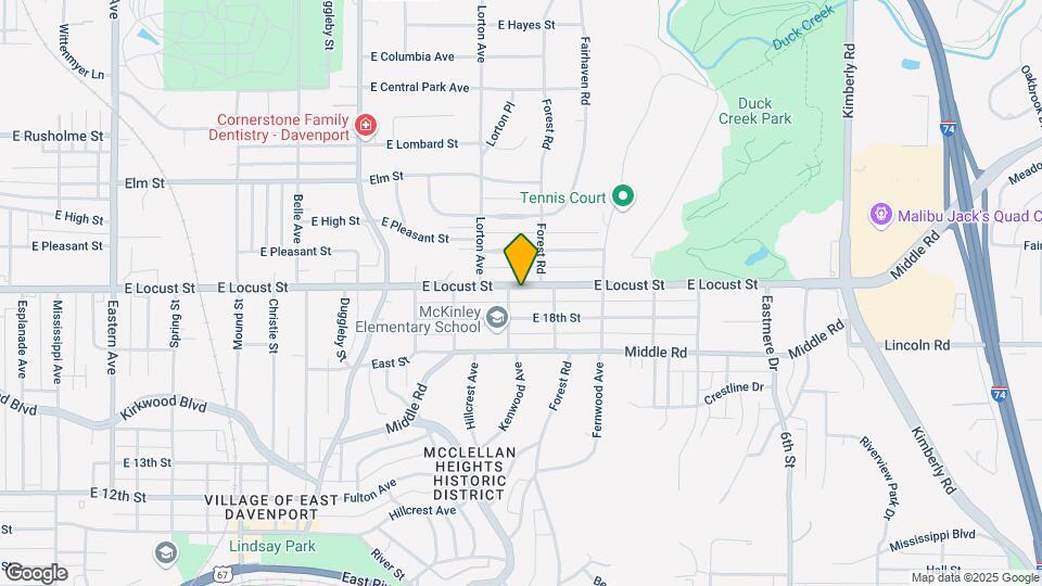 2711 E Locust St Map and Location Details
