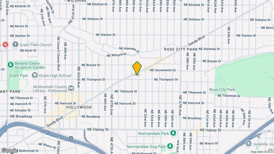 Rose City Flats: New Apartments near the Iconic Hollywood District Map and Location Details