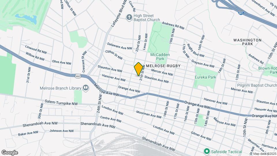 2106 Staunton Ave NW Map and Location Details