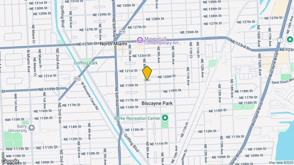 11919 NE 8th Ave Map and Location Details