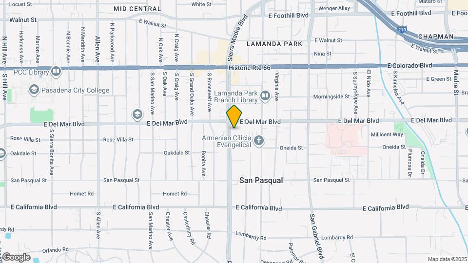 276 S Sierra Madre Blvd Mapa y Detalles de la Ubicación