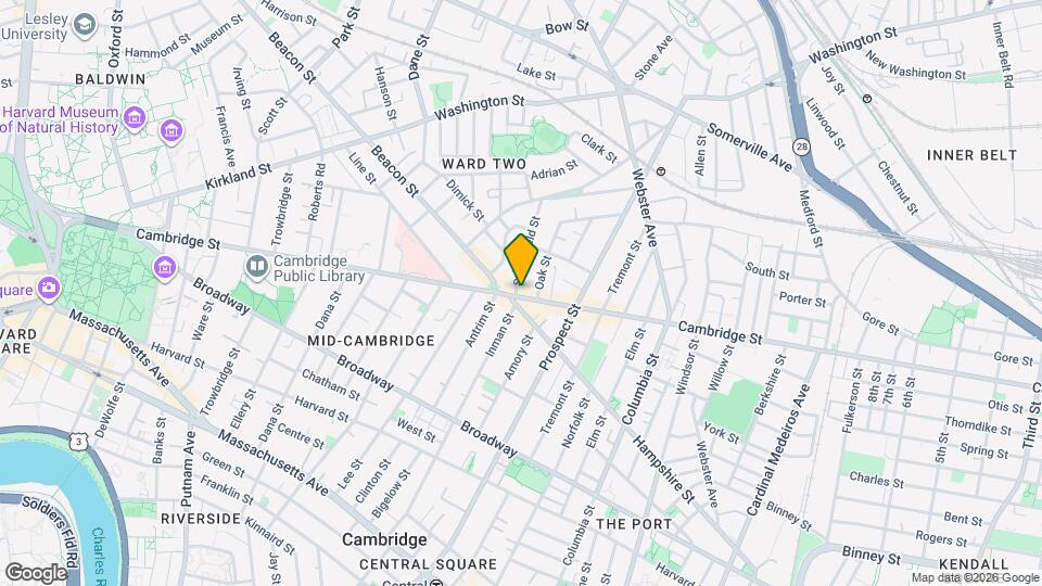 1365 Cambridge St Map and Location Details