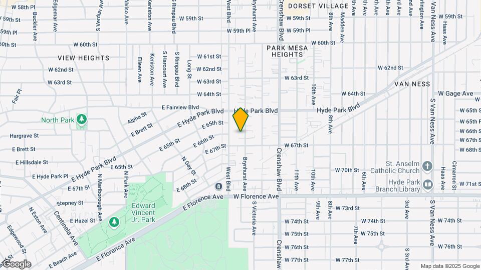 6559 Brynhurst Ave Map and Location Details