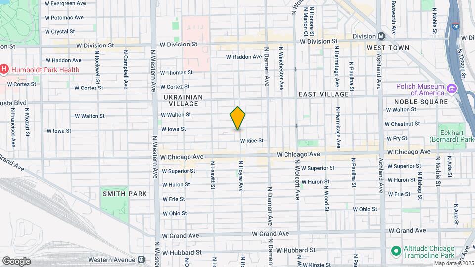 846 N Hoyne Ave Map and Location Details