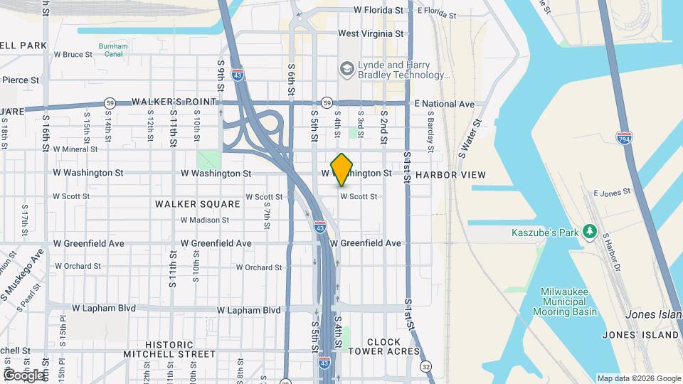 336 W Scott St, Unit #1 - Lower Map and Location Details