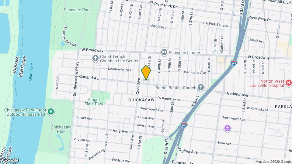836 S 41st St Map and Location Details