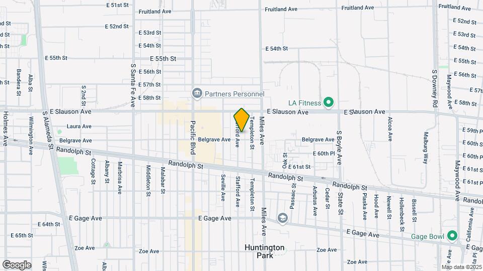 5956 Stafford Ave Map and Location Details