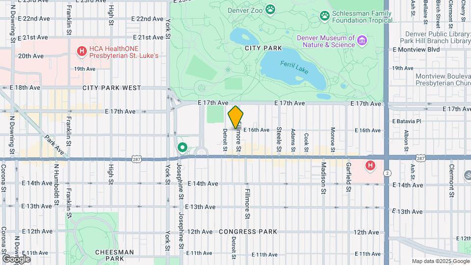 1585 Fillmore St, Unit 3 Map and Location Details