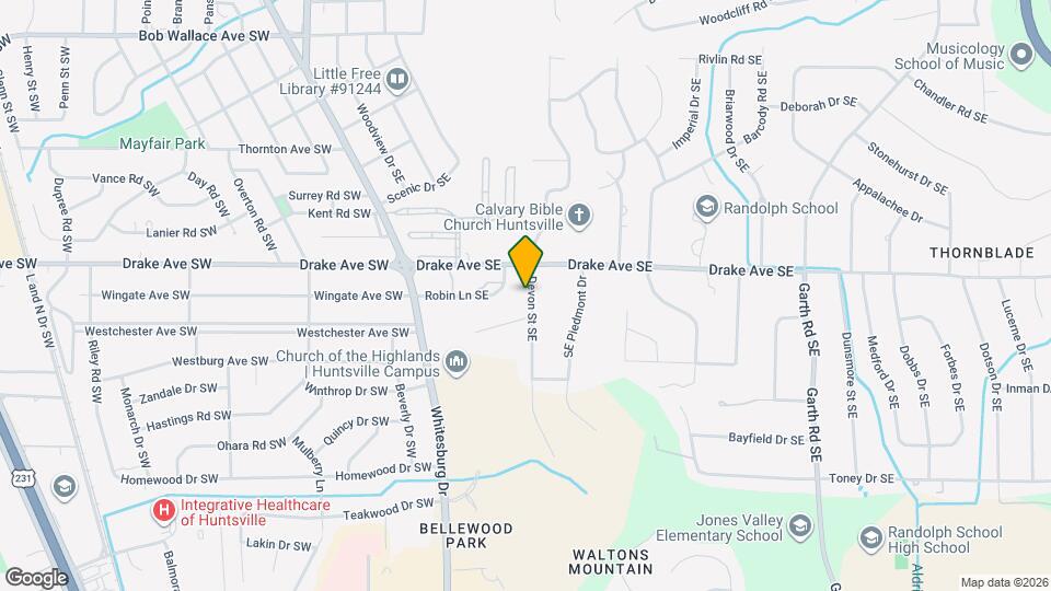 4006 Devon St SE Map and Location Details