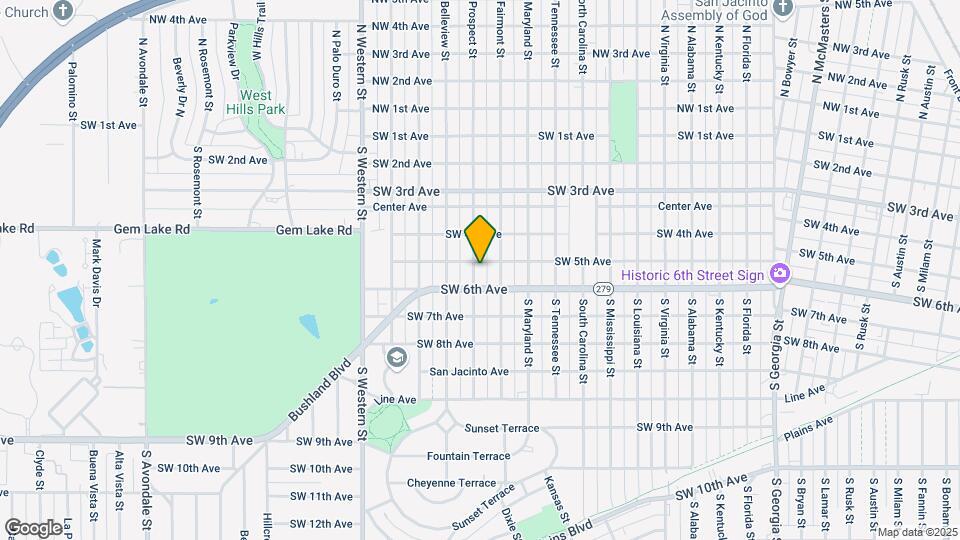 503 S Prospect St Map and Location Details