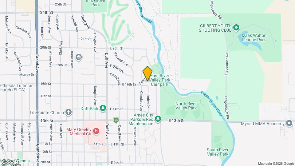 605 E 16th St Map and Location Details