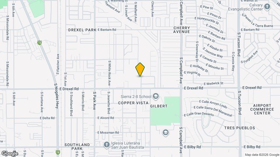 5632 S Vine Ave Map and Location Details