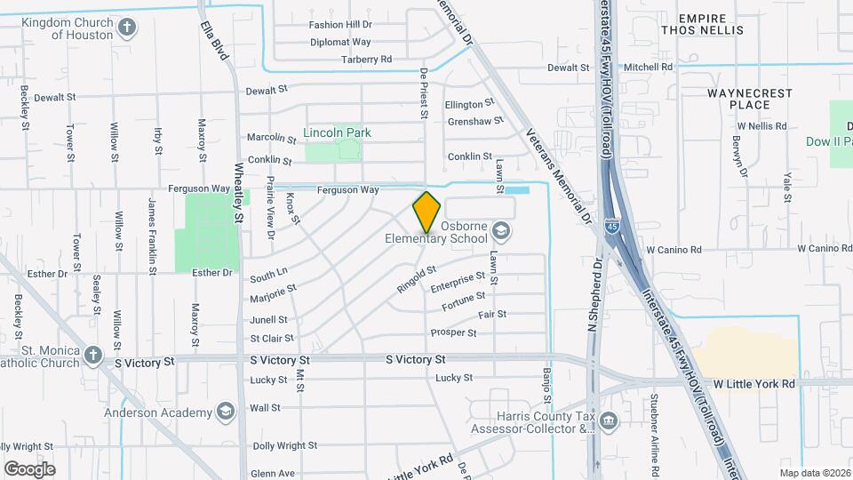 8108 De Priest St Map and Location Details