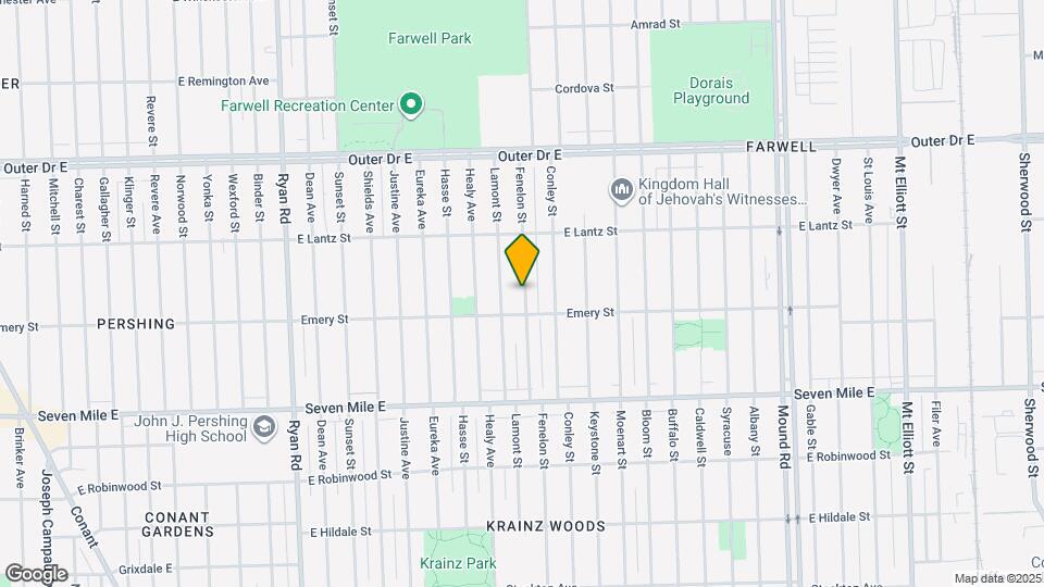 19339 Fenelon St Map and Location Details