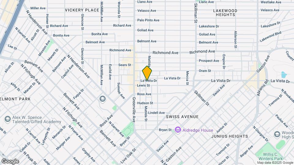 5720 La Vista Dr Map and Location Details