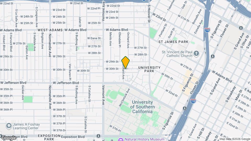 1150 W 30th St Map and Location Details