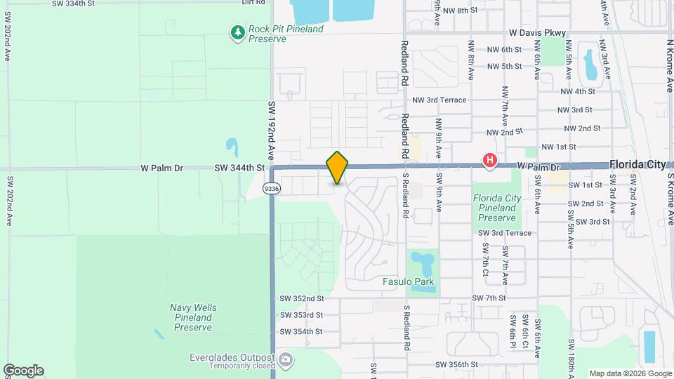 34507 SW 189th Ct Map and Location Details