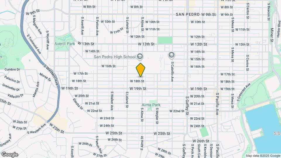 1729 S Alma St Map and Location Details