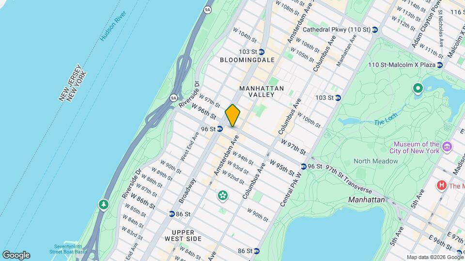 202 W 96th St Mapa y Detalles de la Ubicación