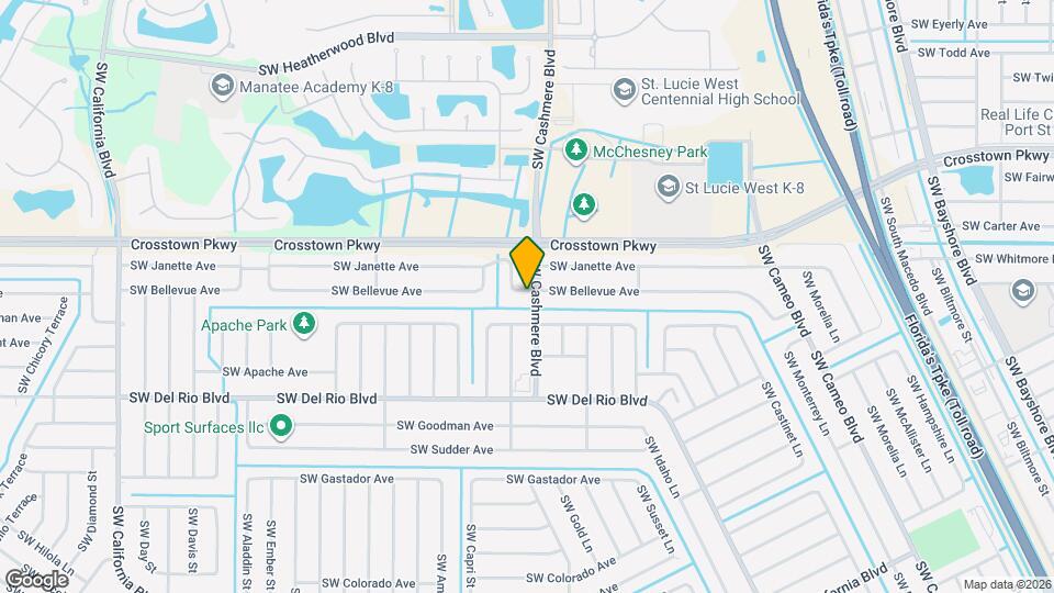 1698 SW Flint St Map and Location Details