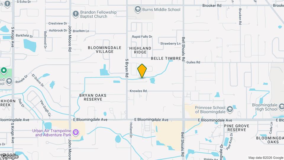 518 Bryan Valley Ct Map and Location Details