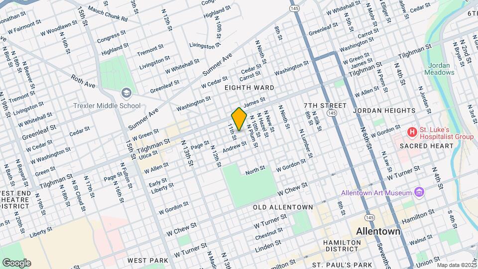 1049 W Allen St Map and Location Details