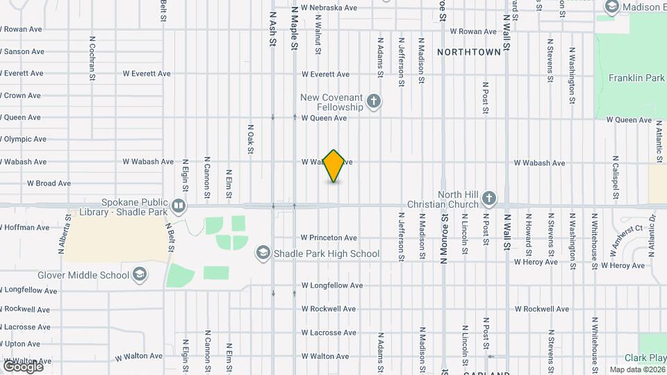 4723 N Cedar St Map and Location Details