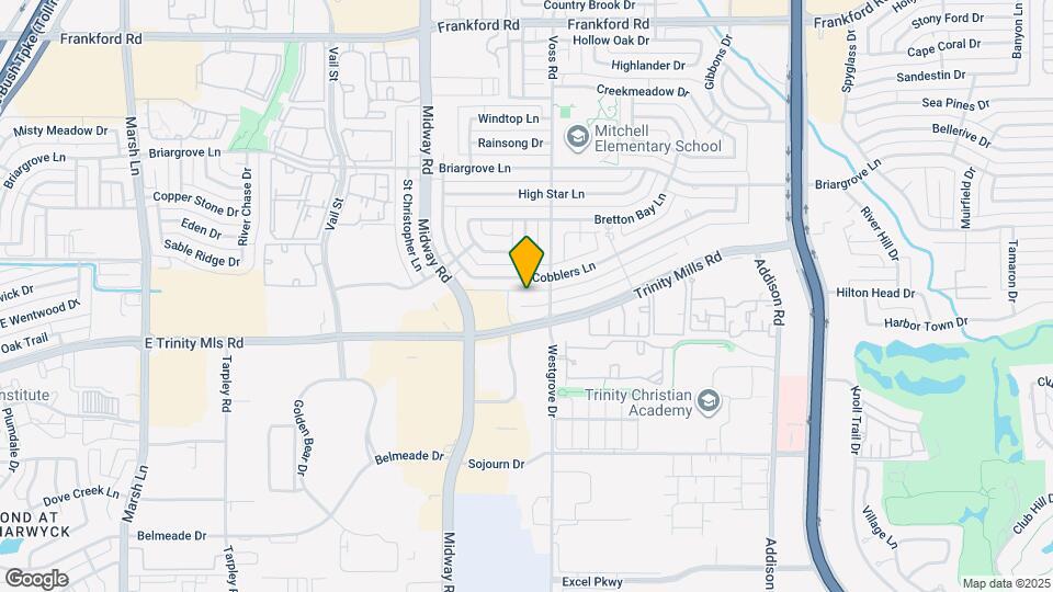 4105 Brooktree Ln Map and Location Details