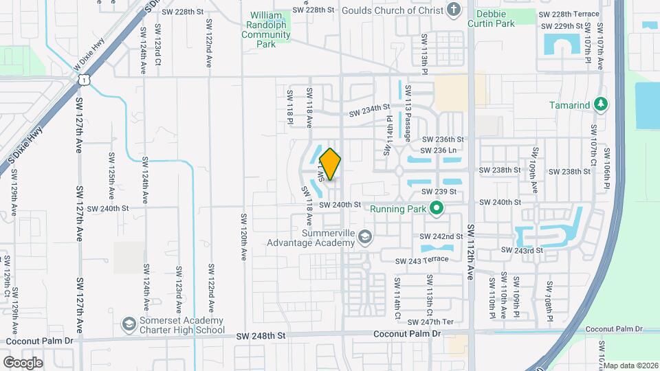 11737 SW 239th Terrace Mapa y Detalles de la Ubicación