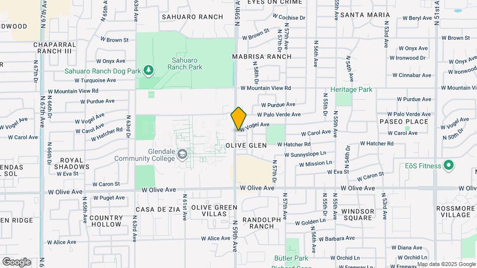 9439 N 59th Ave Mapa y Detalles de la Ubicación