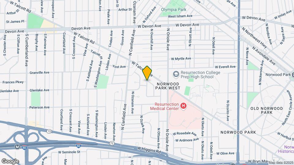 6408 W Raven St, Unit 1 Map and Location Details